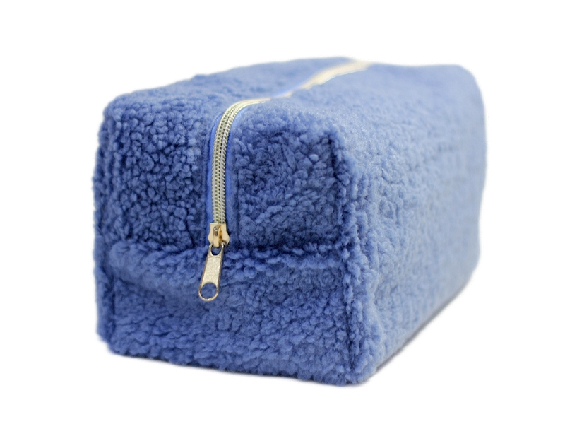 PK22233 Towel Fabric Zipper Cosmetic Bag
