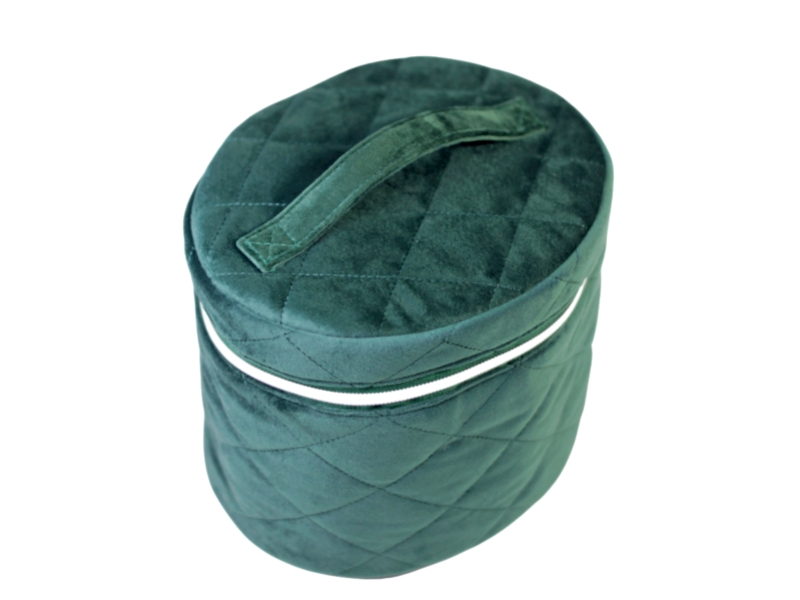 PK23012 Quilted Suede Cosmetic Bag
