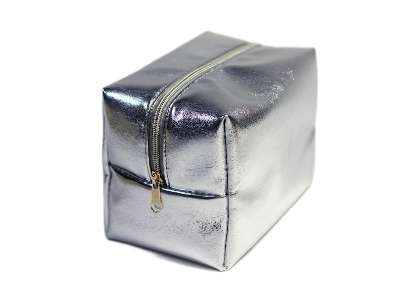 PK22233 Metallic Synthetic Leather Cosmetic Bag