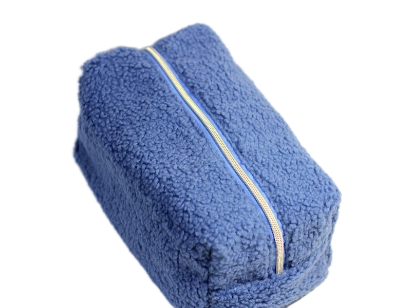PK22233 Towel Fabric Zipper Cosmetic Bag