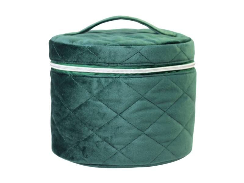 PK23012 Quilted Suede Cosmetic Bag