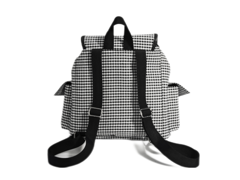 PK22083 Mini Plaid Backpack