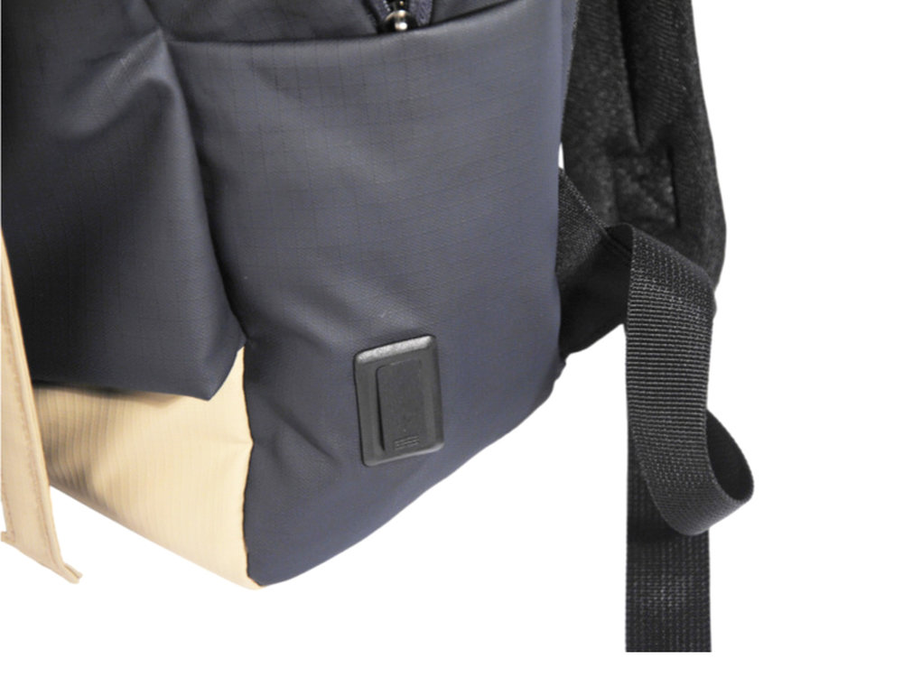 Dual-Tone Solar Panel Backpack - Smart Charging On-the-Go