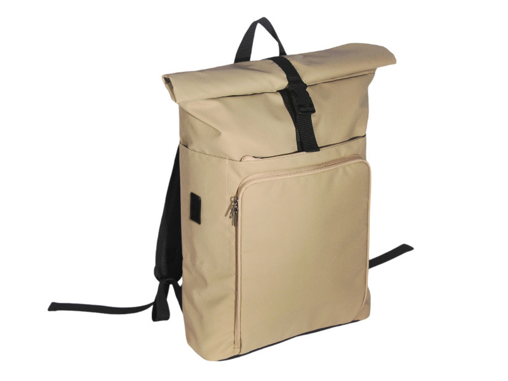 Solar Charging Rolltop Backpack - Durable, Eco-Friendly, and Customizable