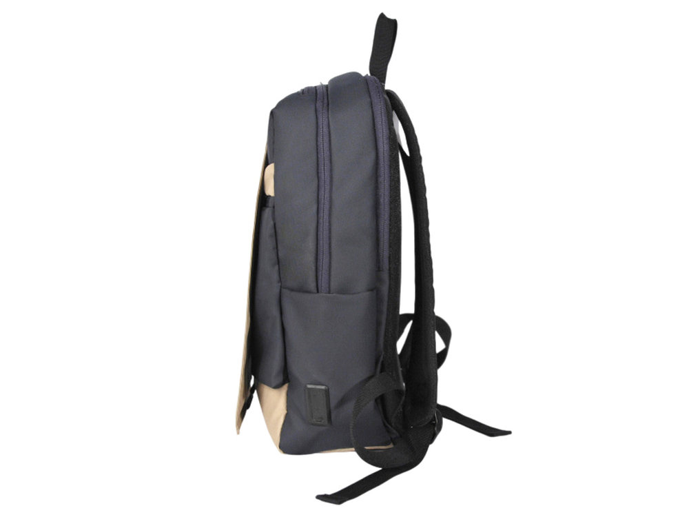 Dual-Tone Solar Panel Backpack - Smart Charging On-the-Go
