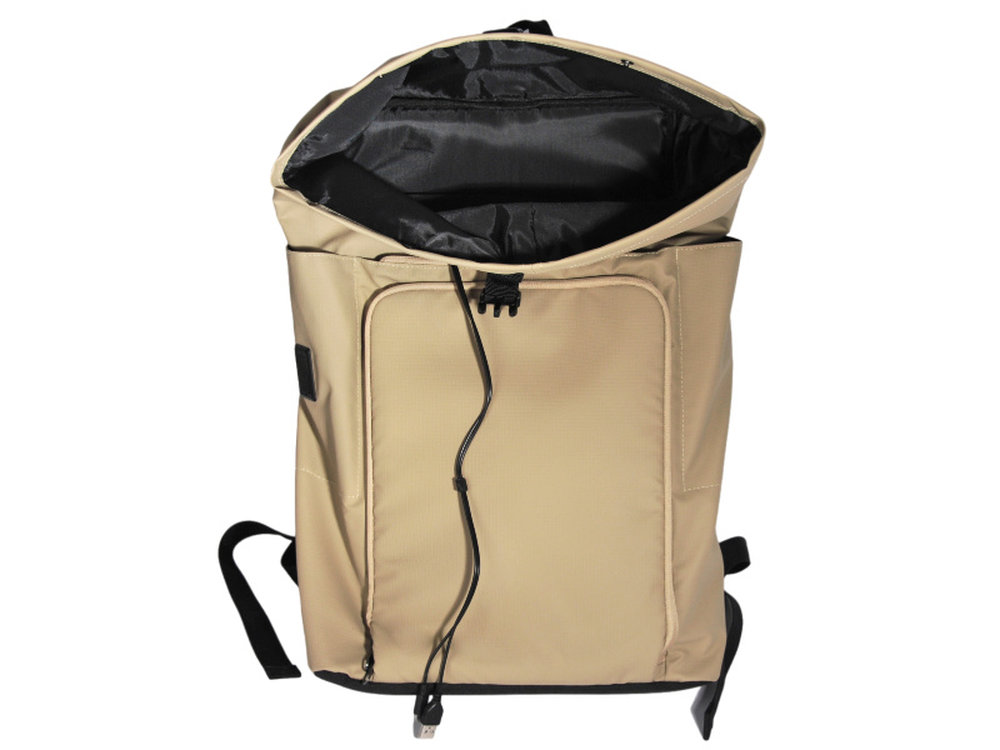 Solar Charging Rolltop Backpack - Durable, Eco-Friendly, and Customizable